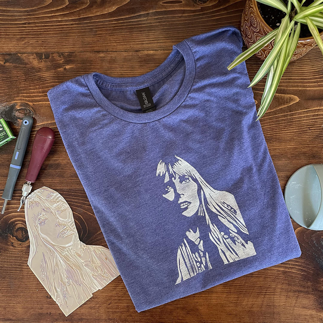 Joni - Women's Linocut Tee
