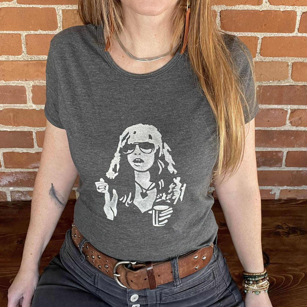 Stevie - Women's Linocut Tee - Image 2